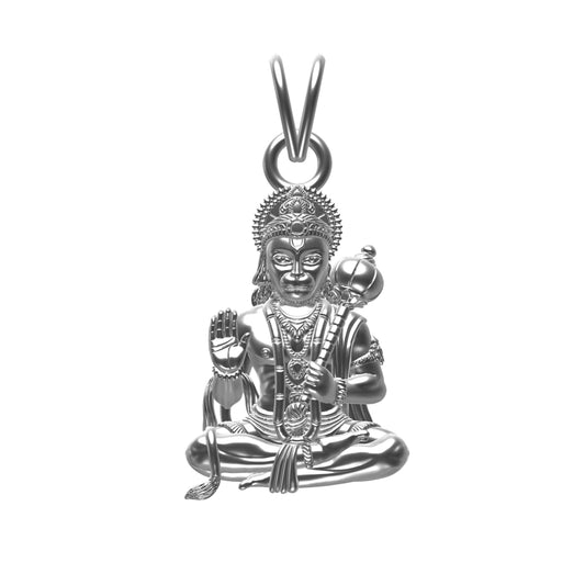Silver Jai Hanuman Silver Pendant
