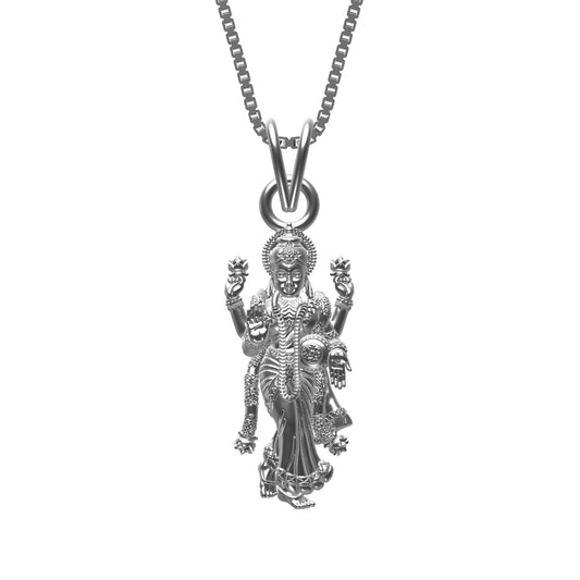 Silver Devi Laxmi God Pendant