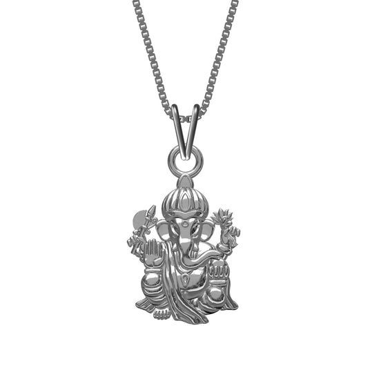 Silver Lord Vinayaka Ganpati Pendant