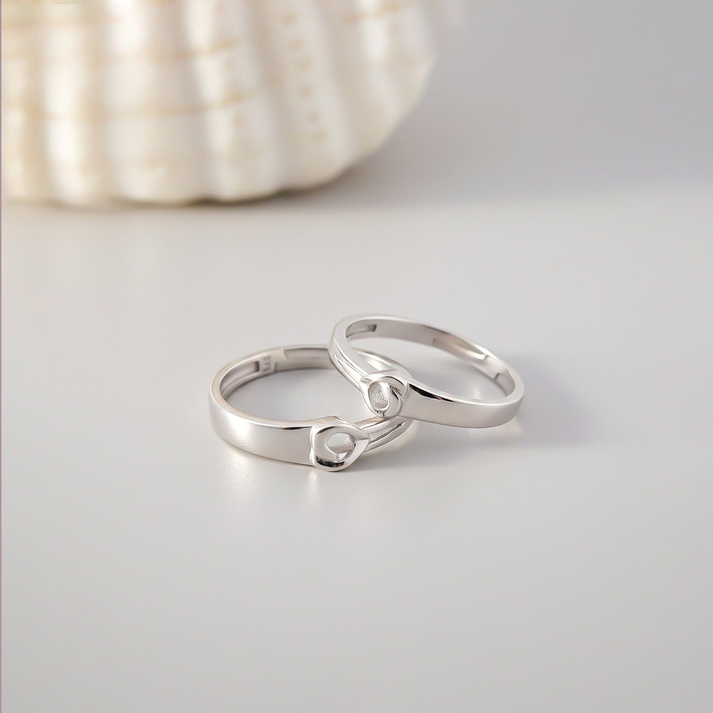 Silver Endless Love Couple Ring
