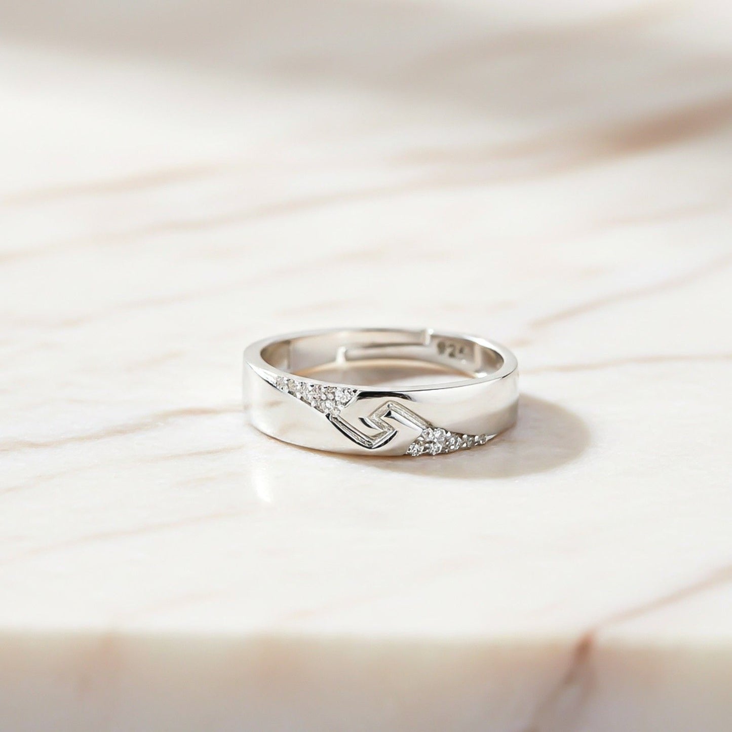 Silver Vintage Men's Band Ring