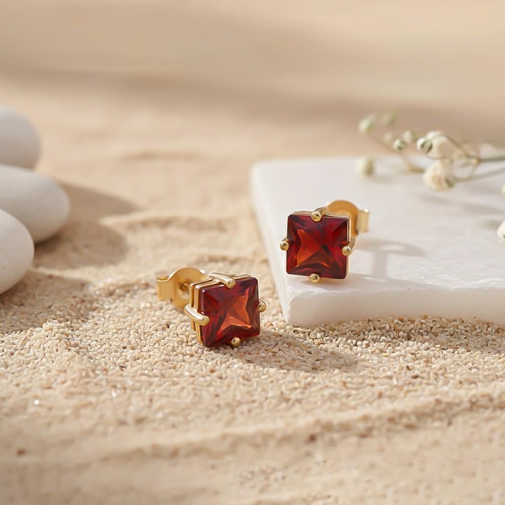 Golden Seeking Solace Stud Earrings