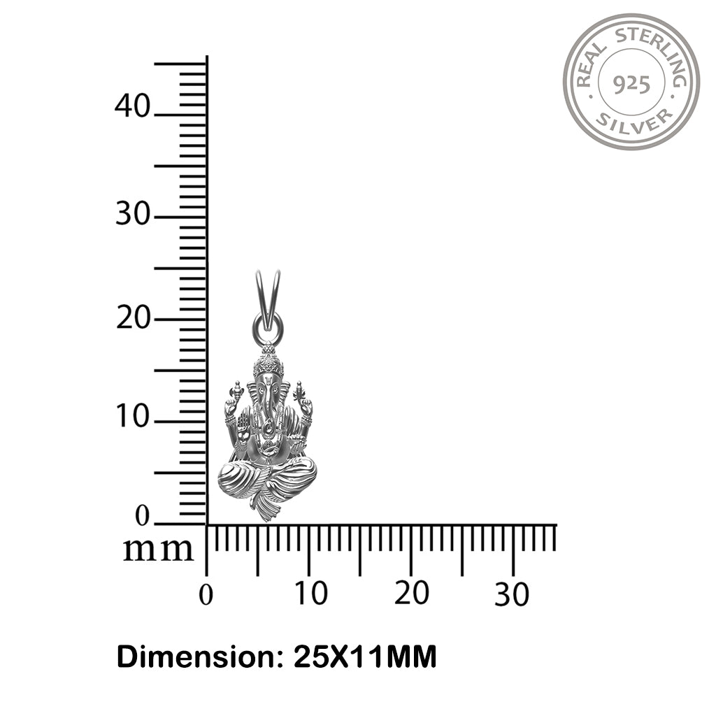 925 sterling Silver God Pendant