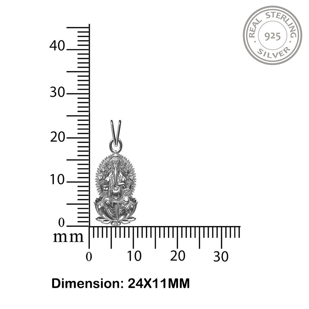 925 sterling Silver God Pendant