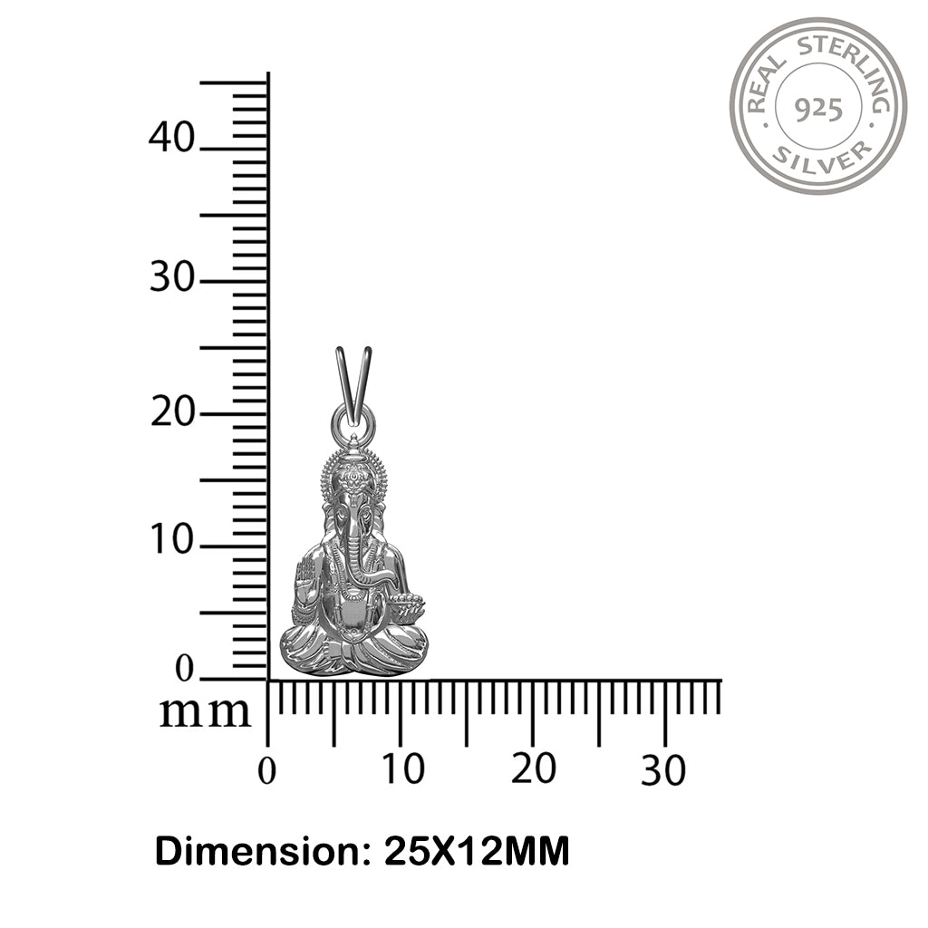 925 sterling Silver God Pendant