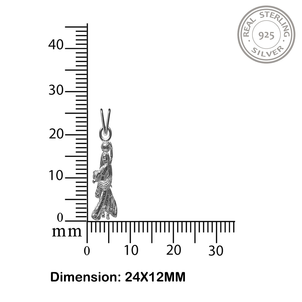 925 sterling Silver God Pendant