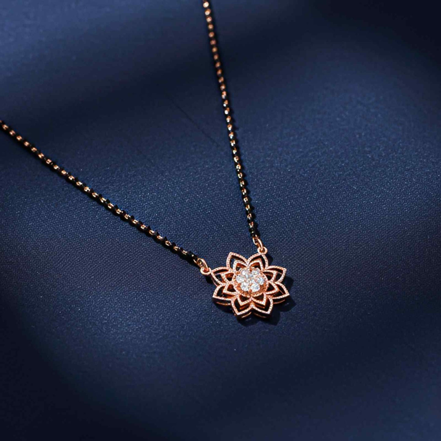 Rose Gold Starlight Zircon Mangalsutra