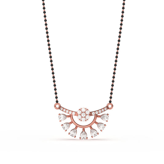 Rose Gold Sassy Mangalsutra For Wife