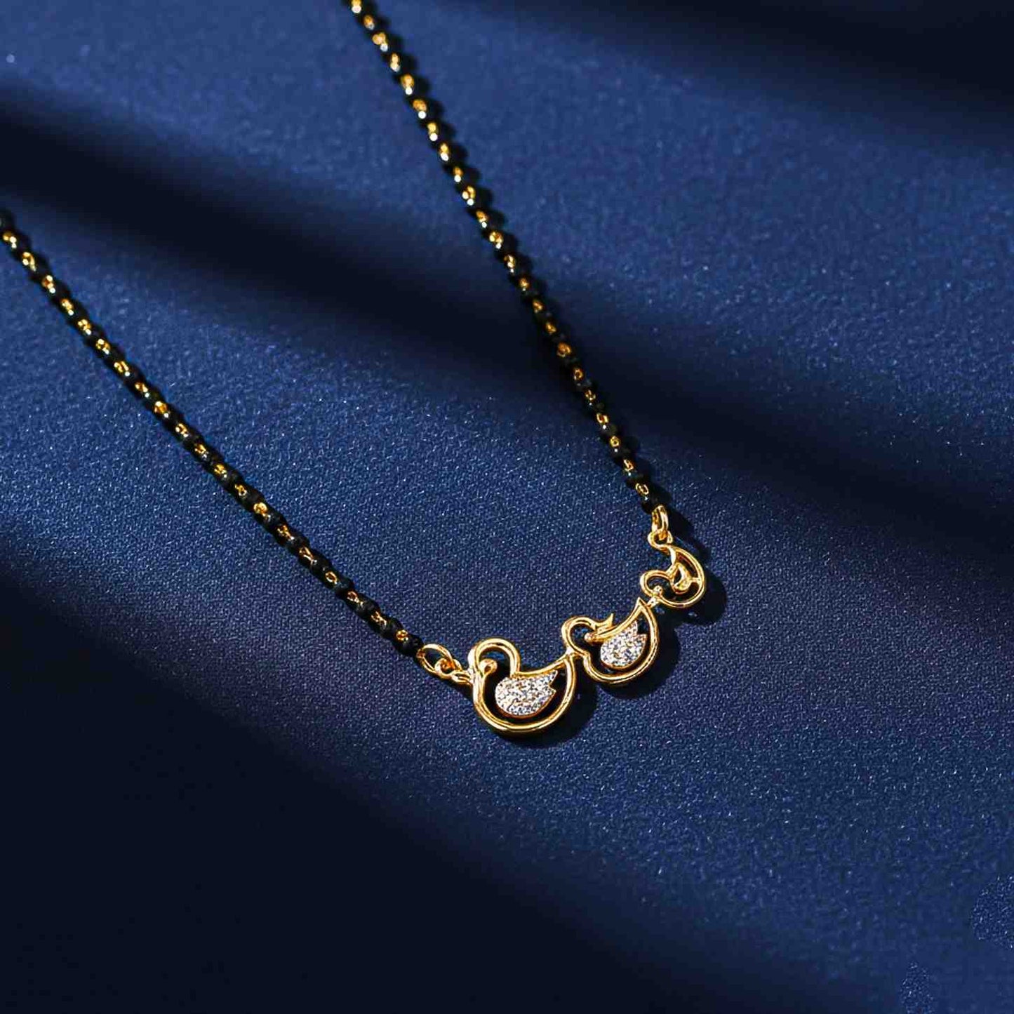 Golden Mini Ducks Theme Mangalsutra