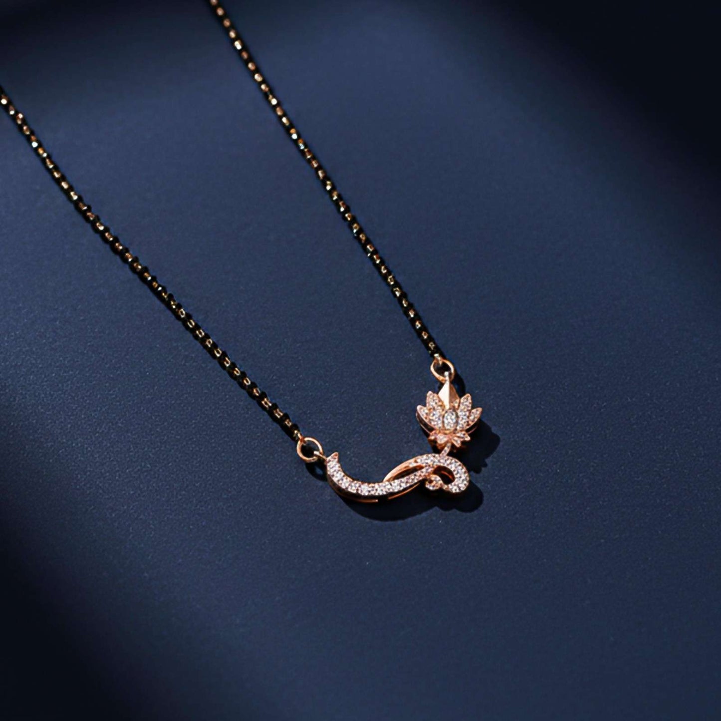 Rose Gold Floral Love Bond Mangalsutra