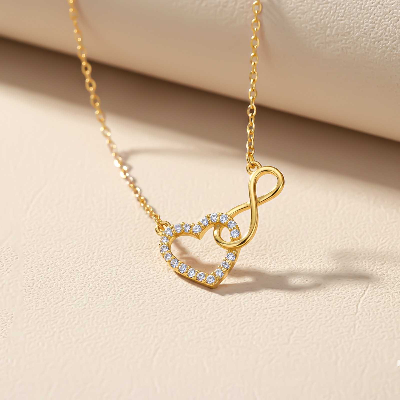 COLLANA SWAROVSKI INFINITY, BIANCO, PLACCATO RODIO - Karin 1981