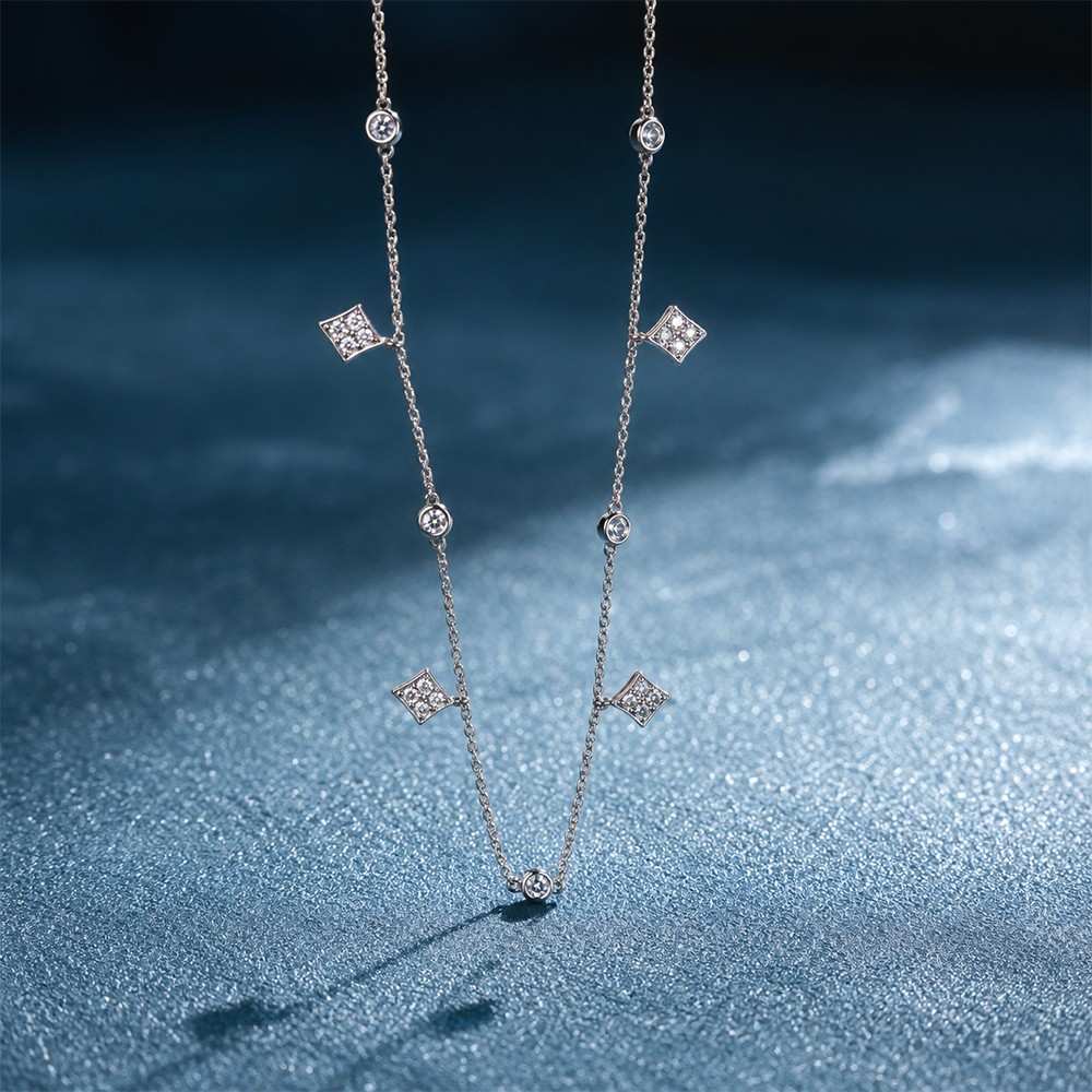 Silver Minimal Dainty Charm Necklace