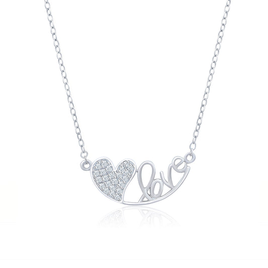 Silver Love Heart Pendant