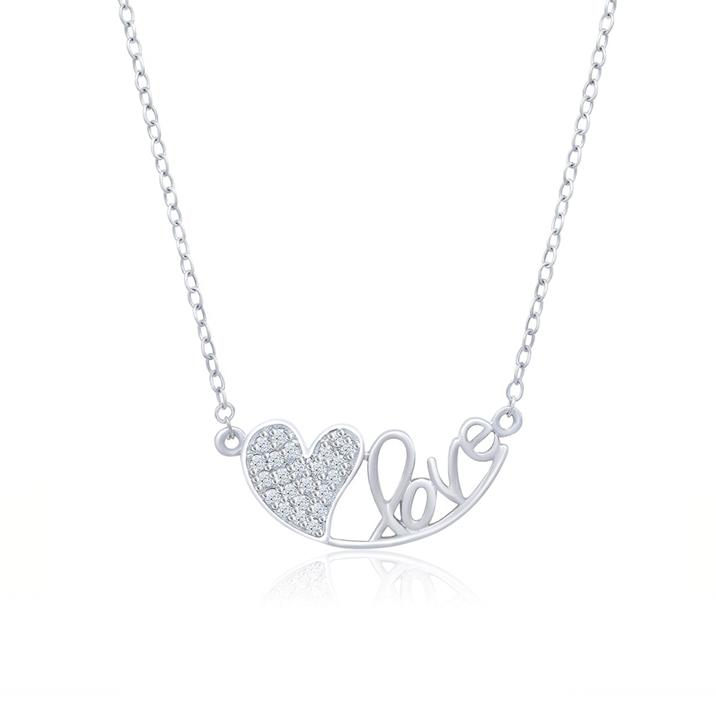 Silver Love Heart Pendant