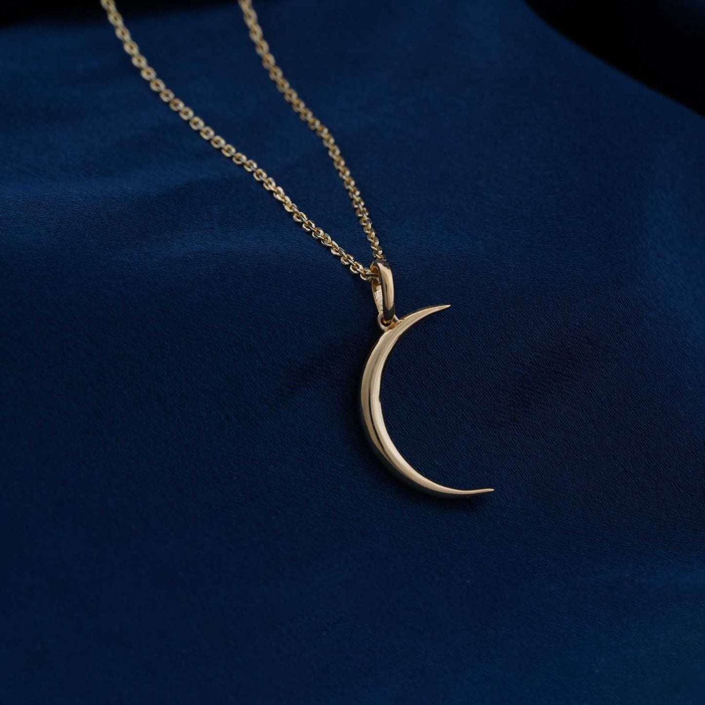 Golden Stunning Moon Pendant