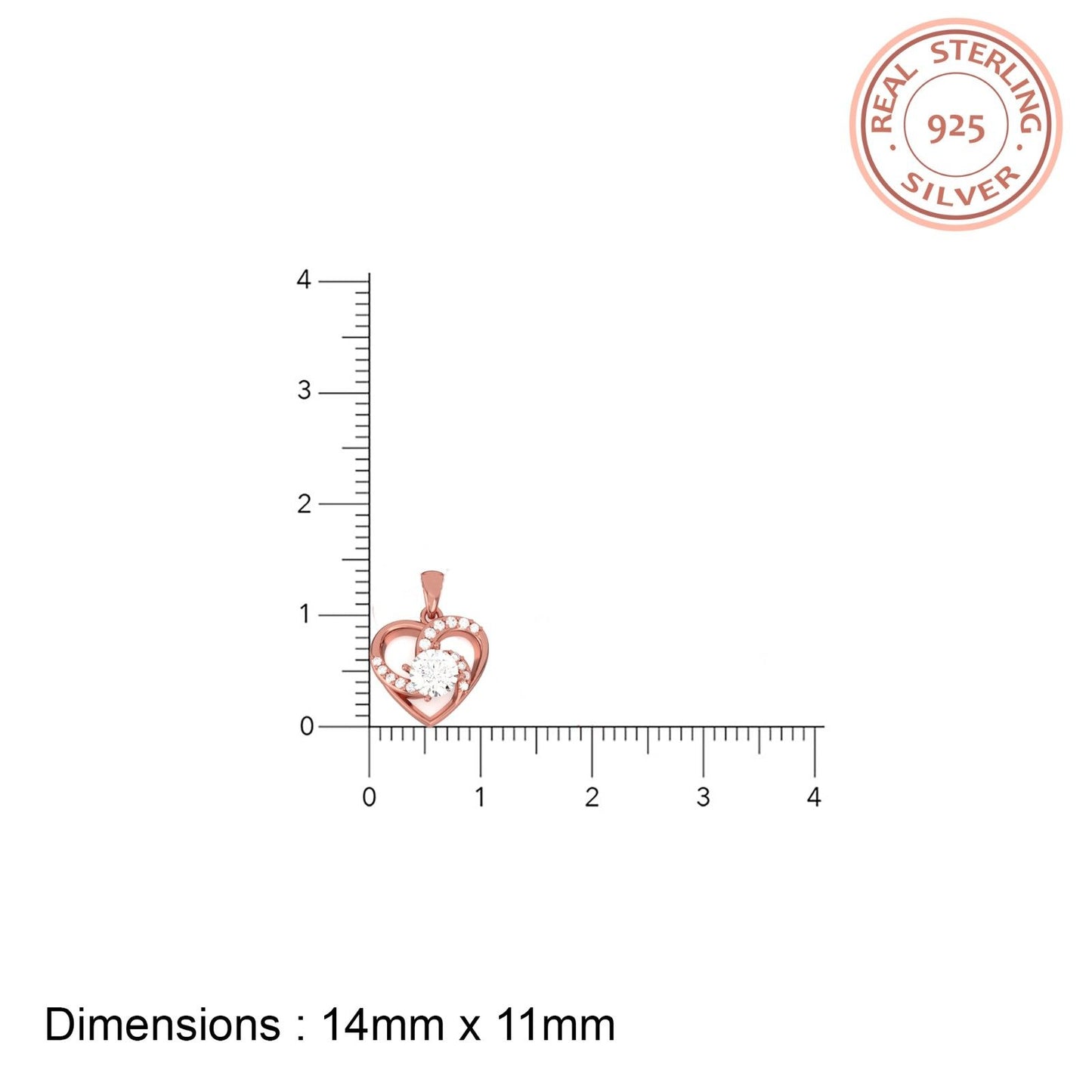 925 sterling silver pendant for women & girls