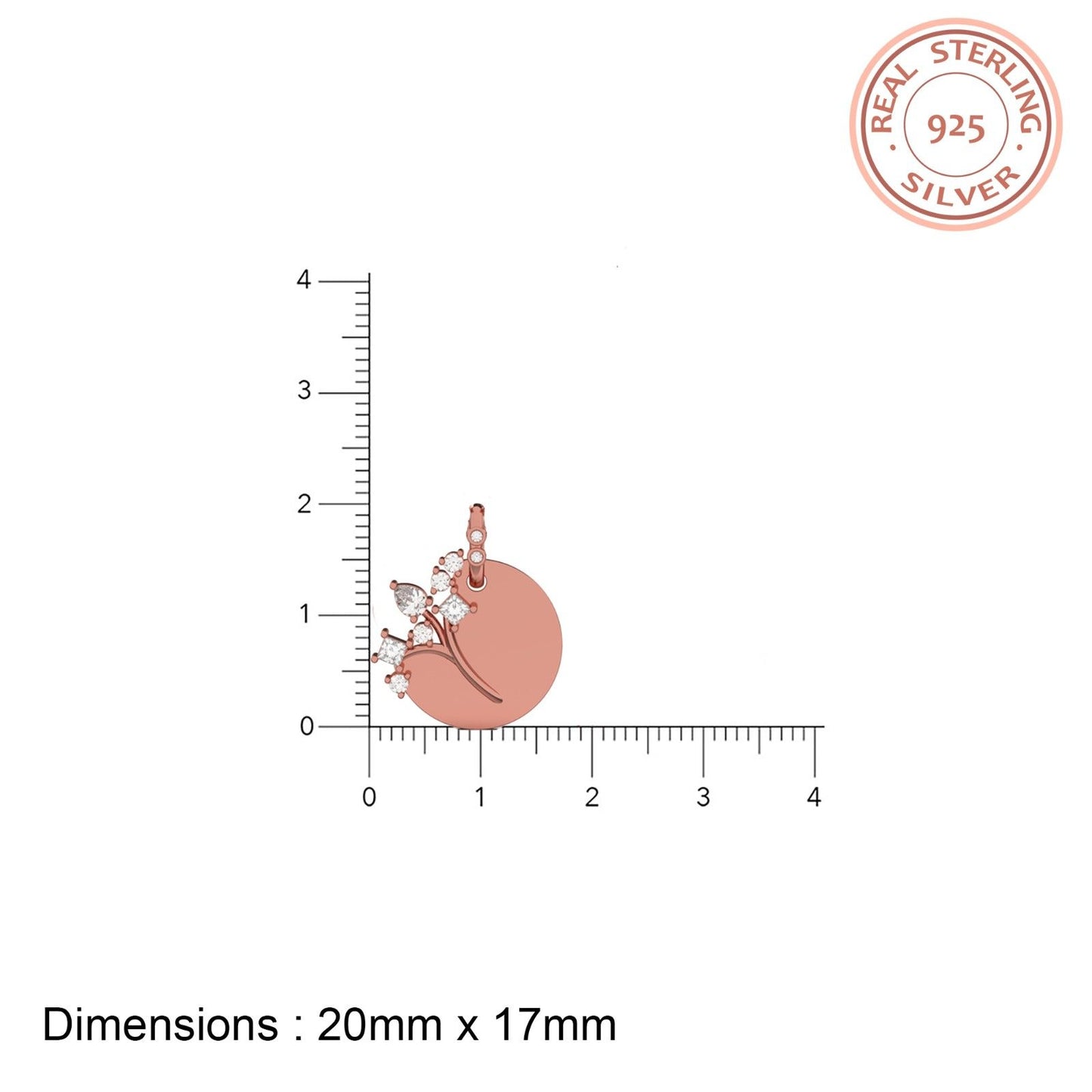 925 sterling silver pendant for women & girls