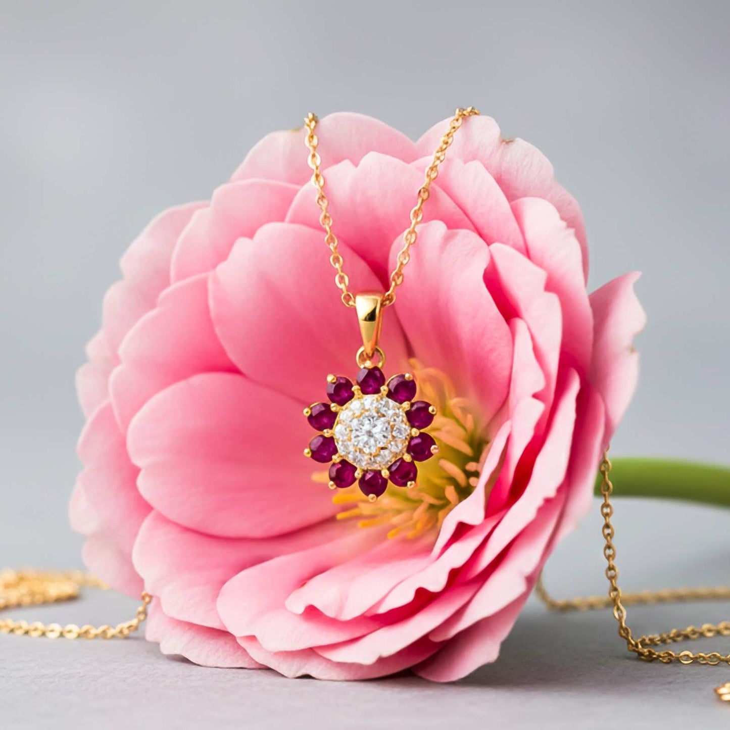 Golden Flory Penache Pendant
