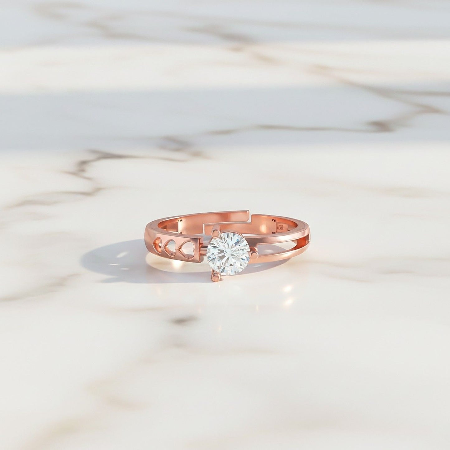 Rose Gold Solitaire Engagement Ring