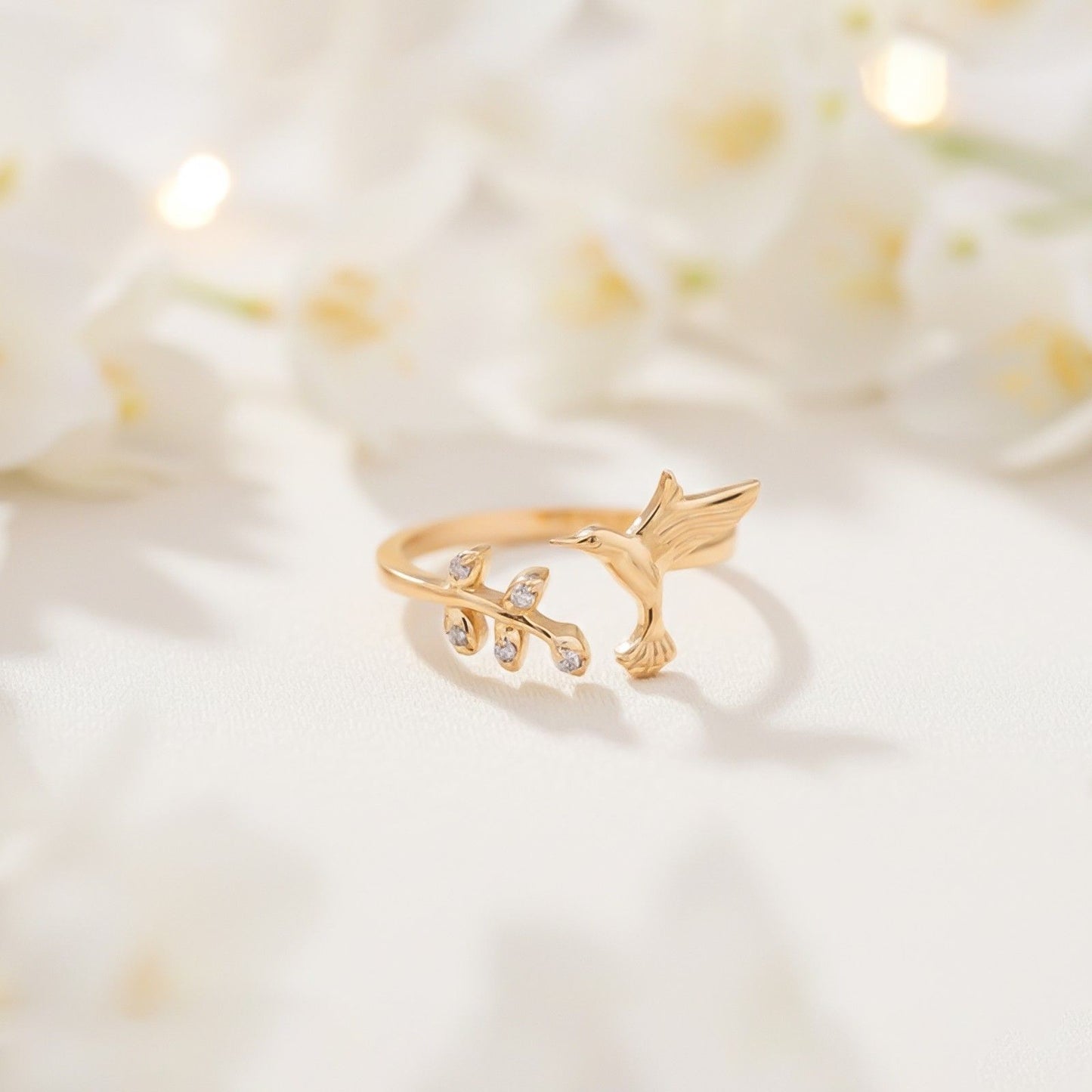 Golden Bird Ring For Women