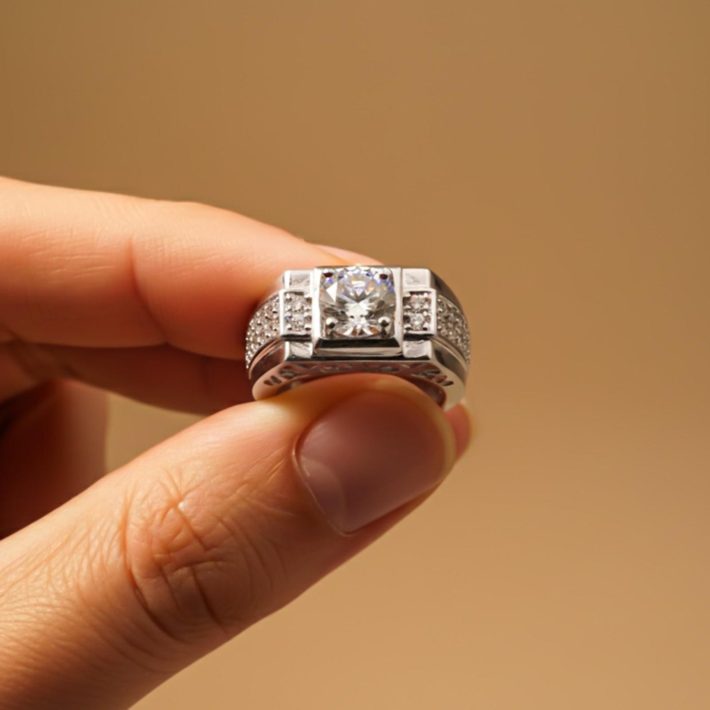 Silver Command Ring For Him