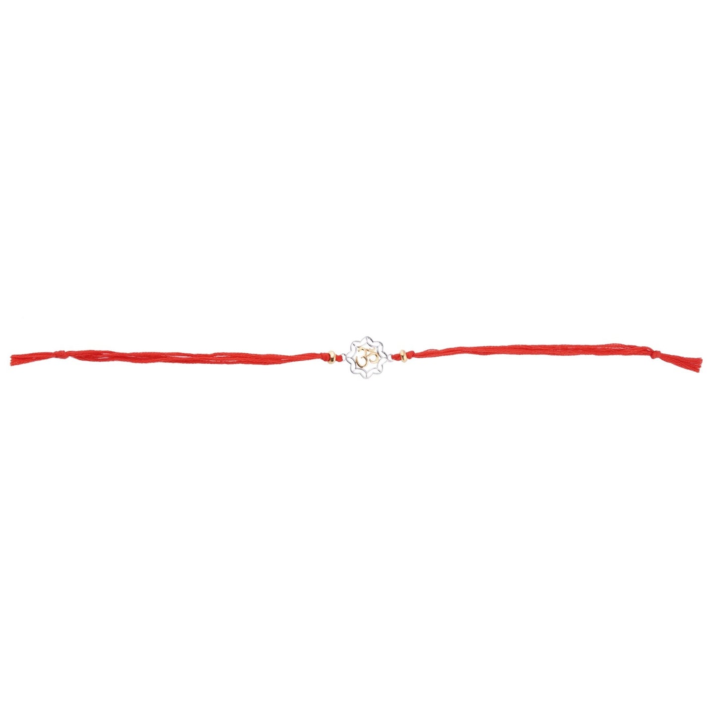 Silver Rakhi: Silver Protected OM Rakhi