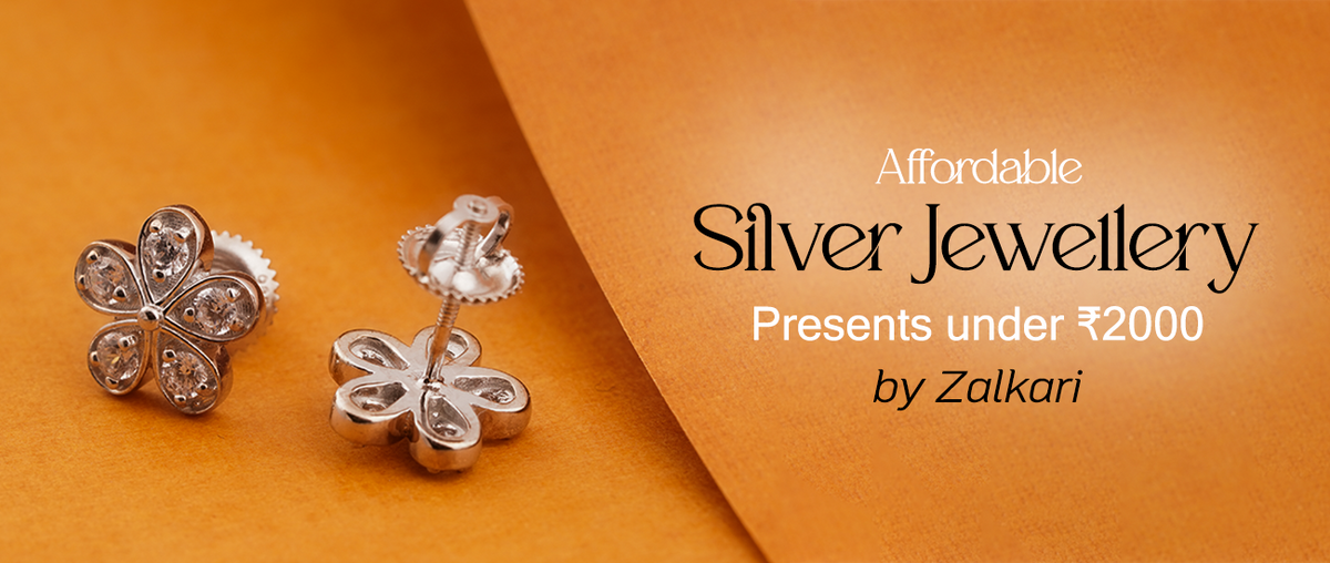 Affordable Silver Jewellery Presents under ₹2000 by Zalkari