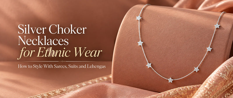 Silver Choker Necklaces for Ethnic Wear: How to Style With Sarees, Suits and Lehengas