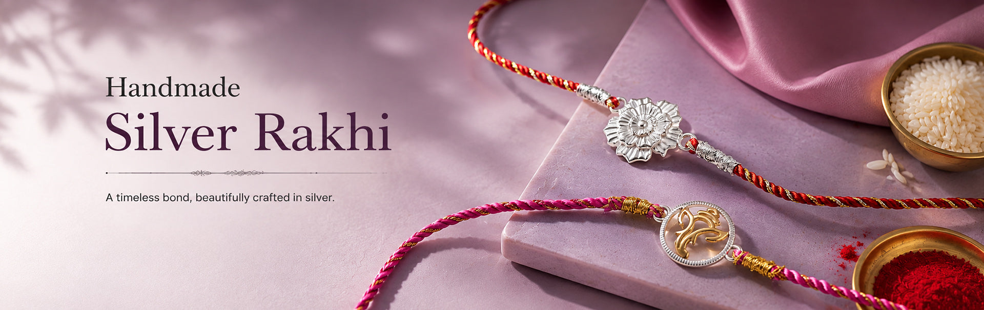 Handmade Silver Rakhi