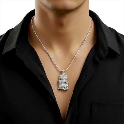 Silver God Panchmukhi Hanuman Pendant