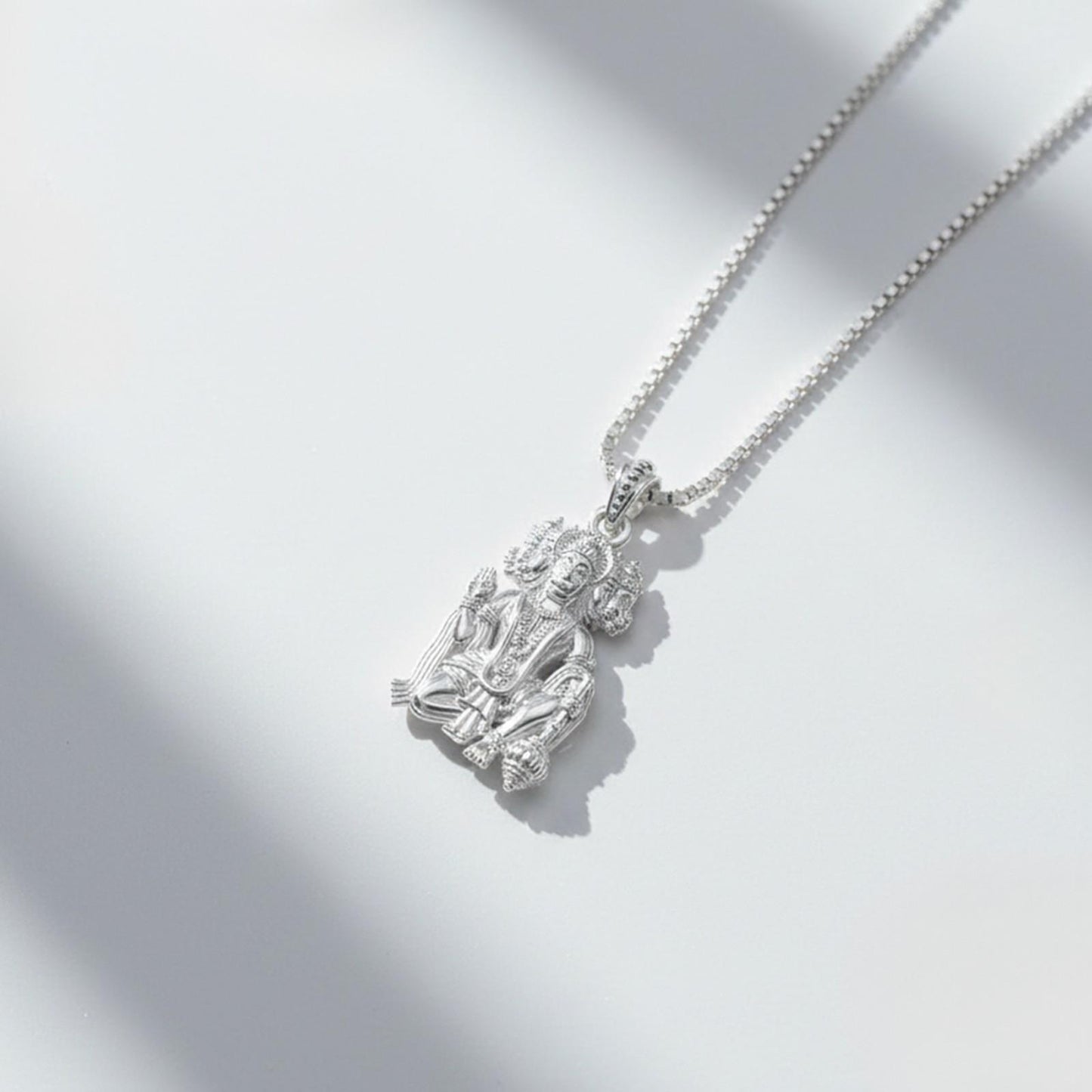 Silver God Panchmukhi Hanuman Pendant