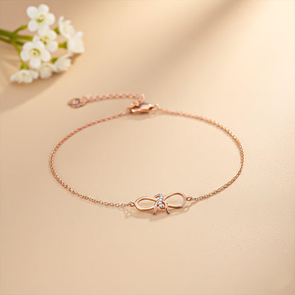 Rose Gold Bow Knot Anklet