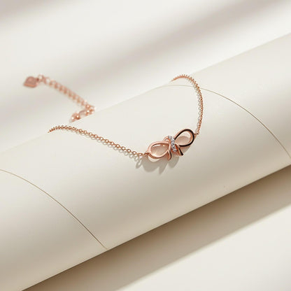 Rose Gold Bow Knot Anklet