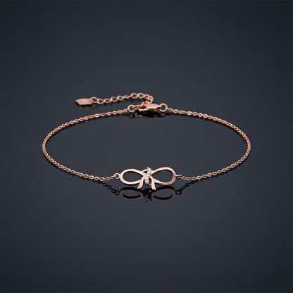 Rose Gold Bow Knot Anklet