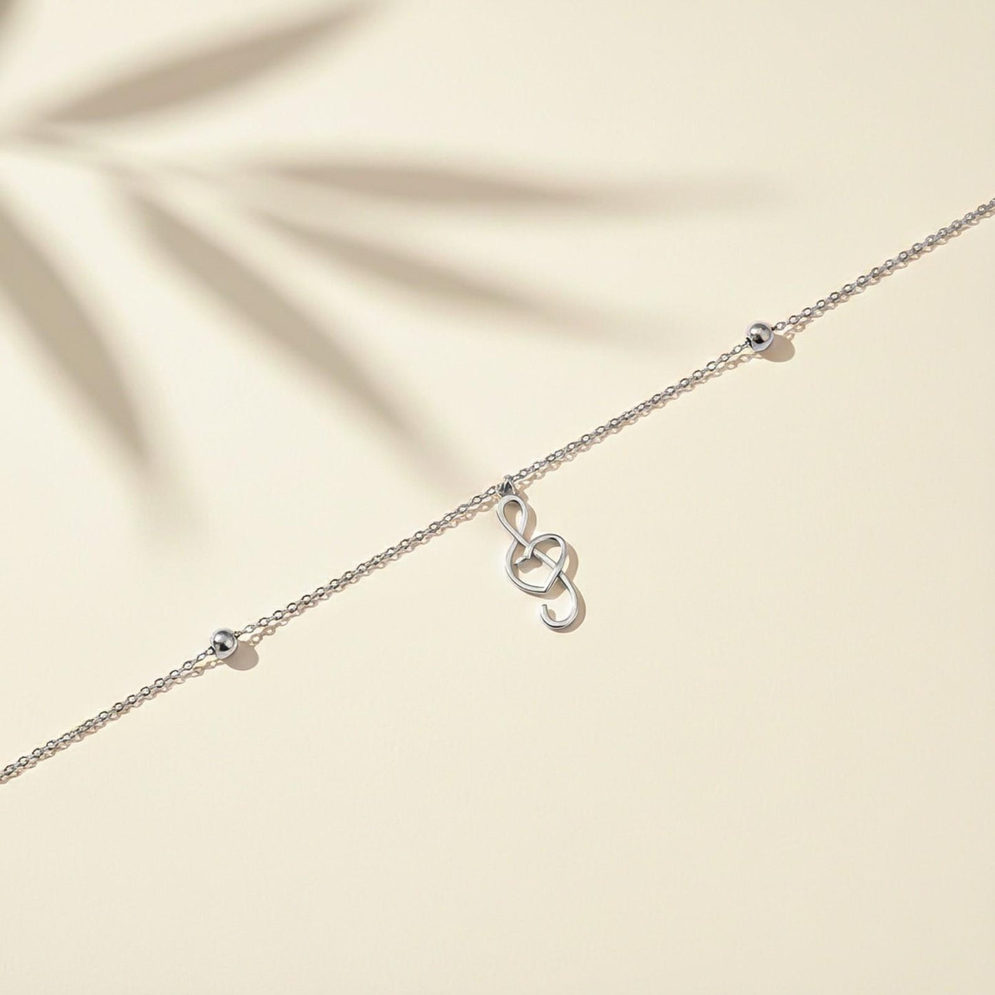 Silver Trendy Musical Anklet