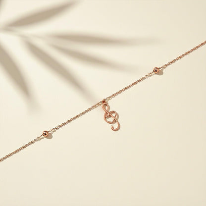 Double Tone Trendy Musical Anklet