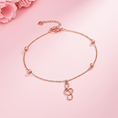 Double Tone Trendy Musical Anklet