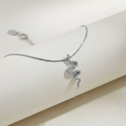Silver Mini Snake Anklet