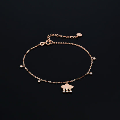 Rose Gold Cloud Of Love Anklet