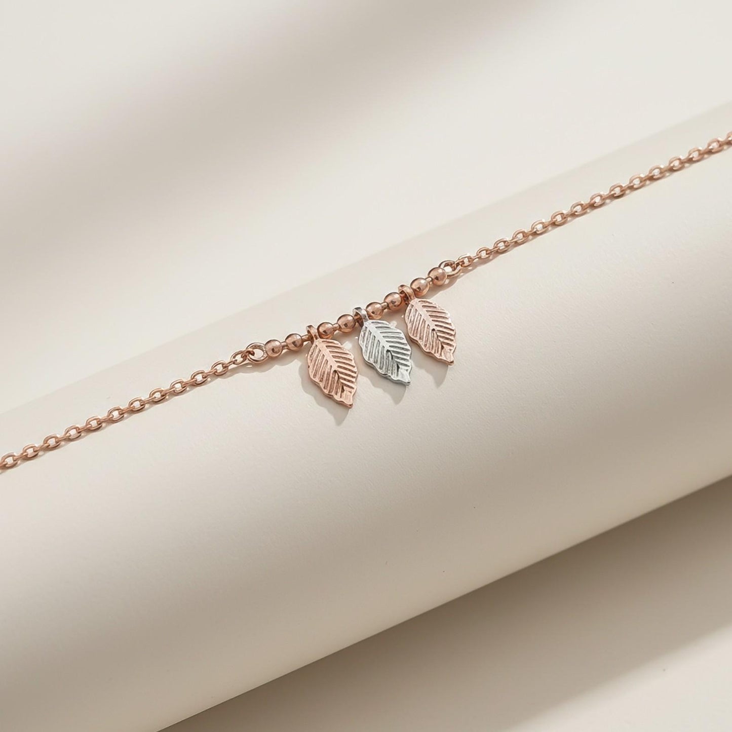 Leafy Anklet For For Women Double Tone