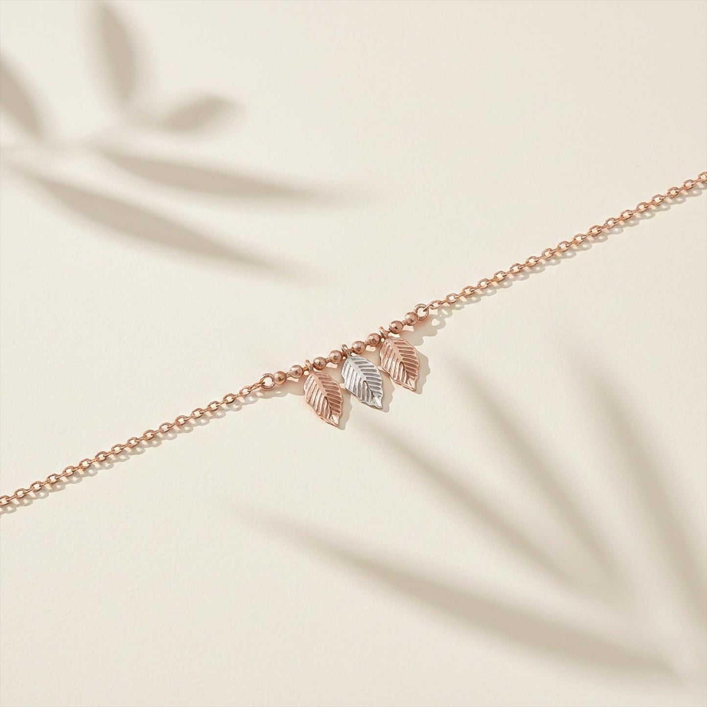 Leafy Anklet For For Women Double Tone