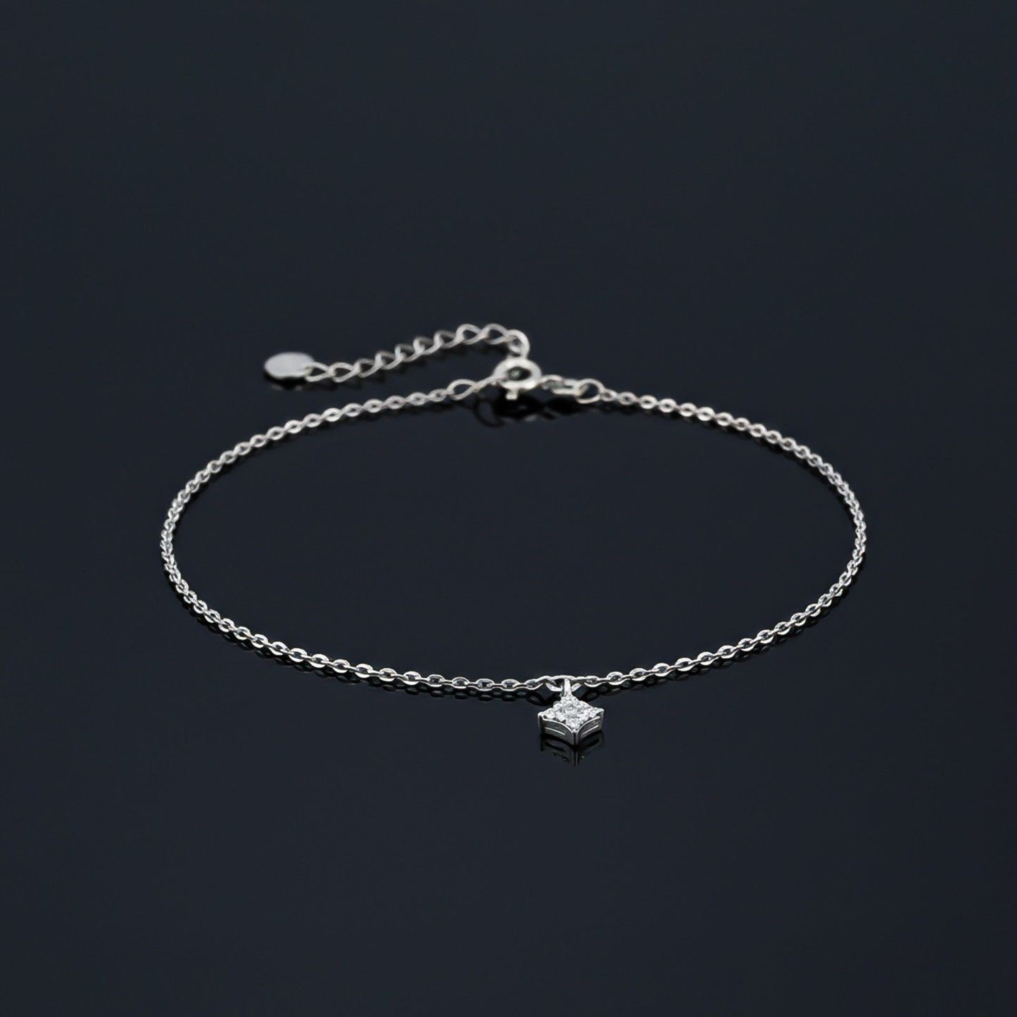 Silver Dusk Till Dawn Anklet