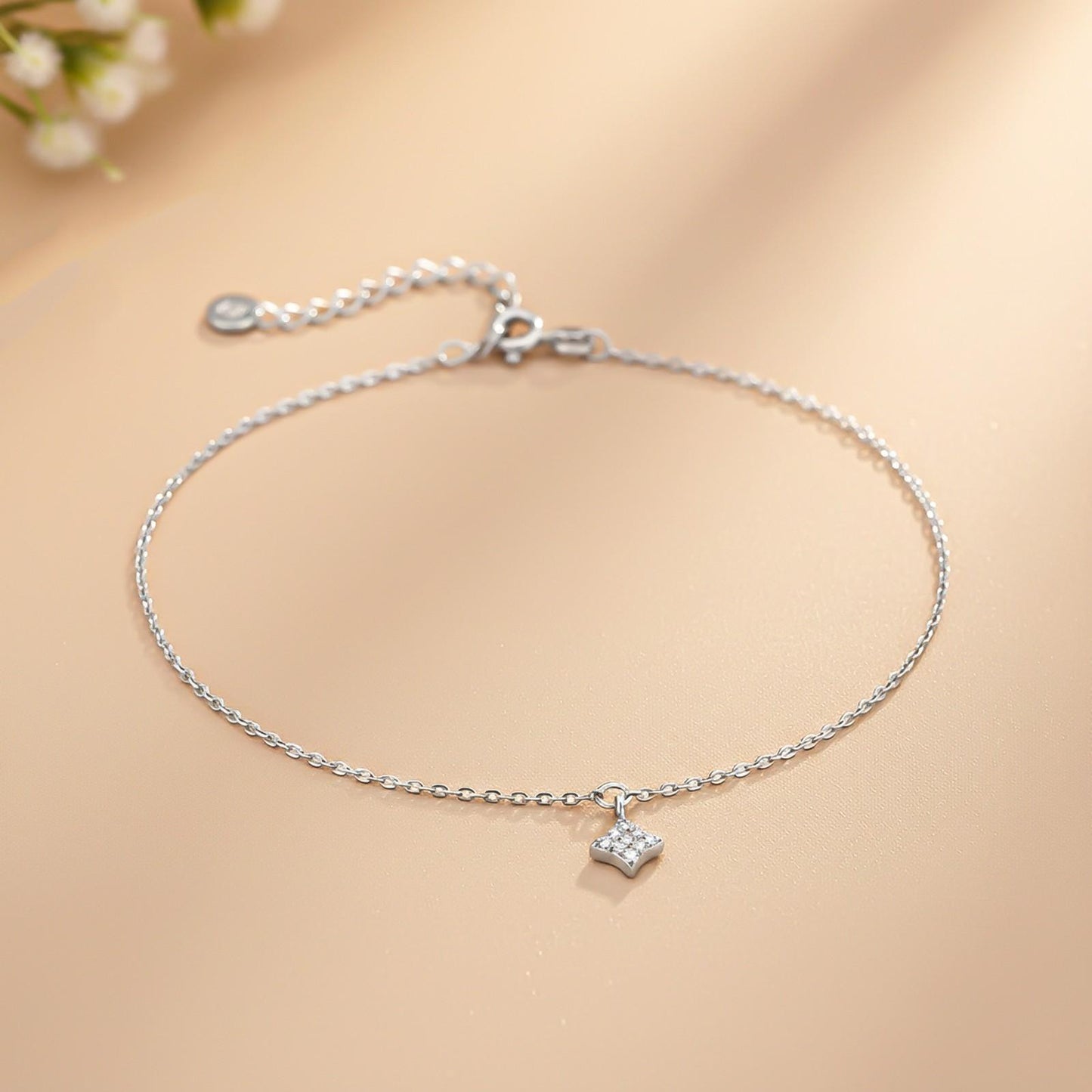 Silver Dusk Till Dawn Anklet