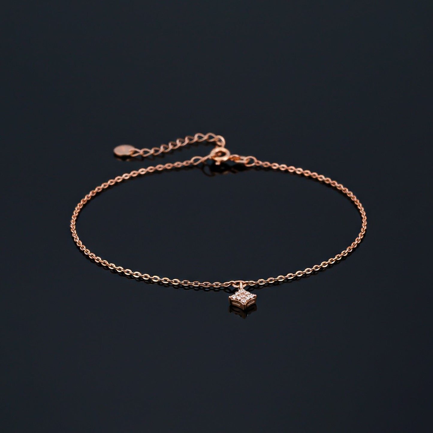 Rose Gold Dusk Till Dawn Anklet