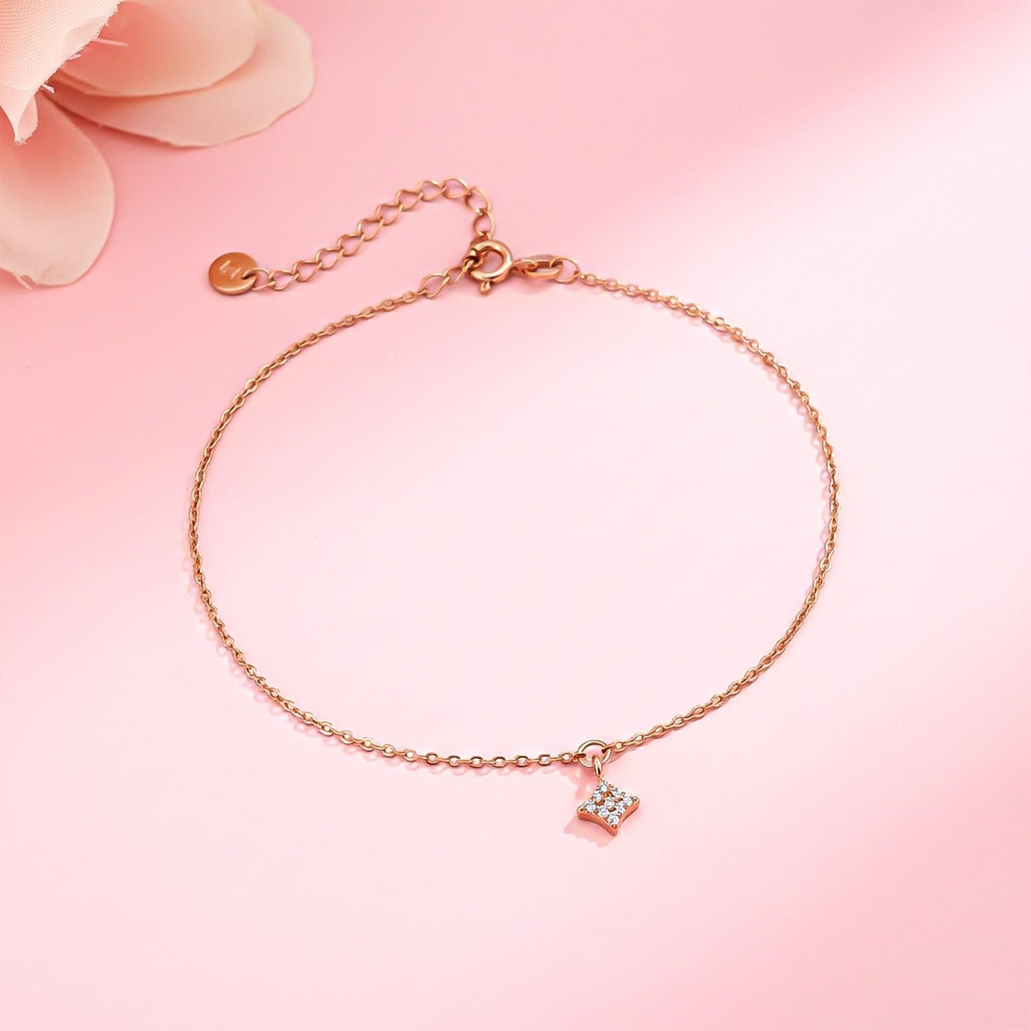 Rose Gold Dusk Till Dawn Anklet