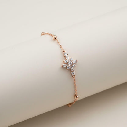Rose Gold Daisy Flower Anklet