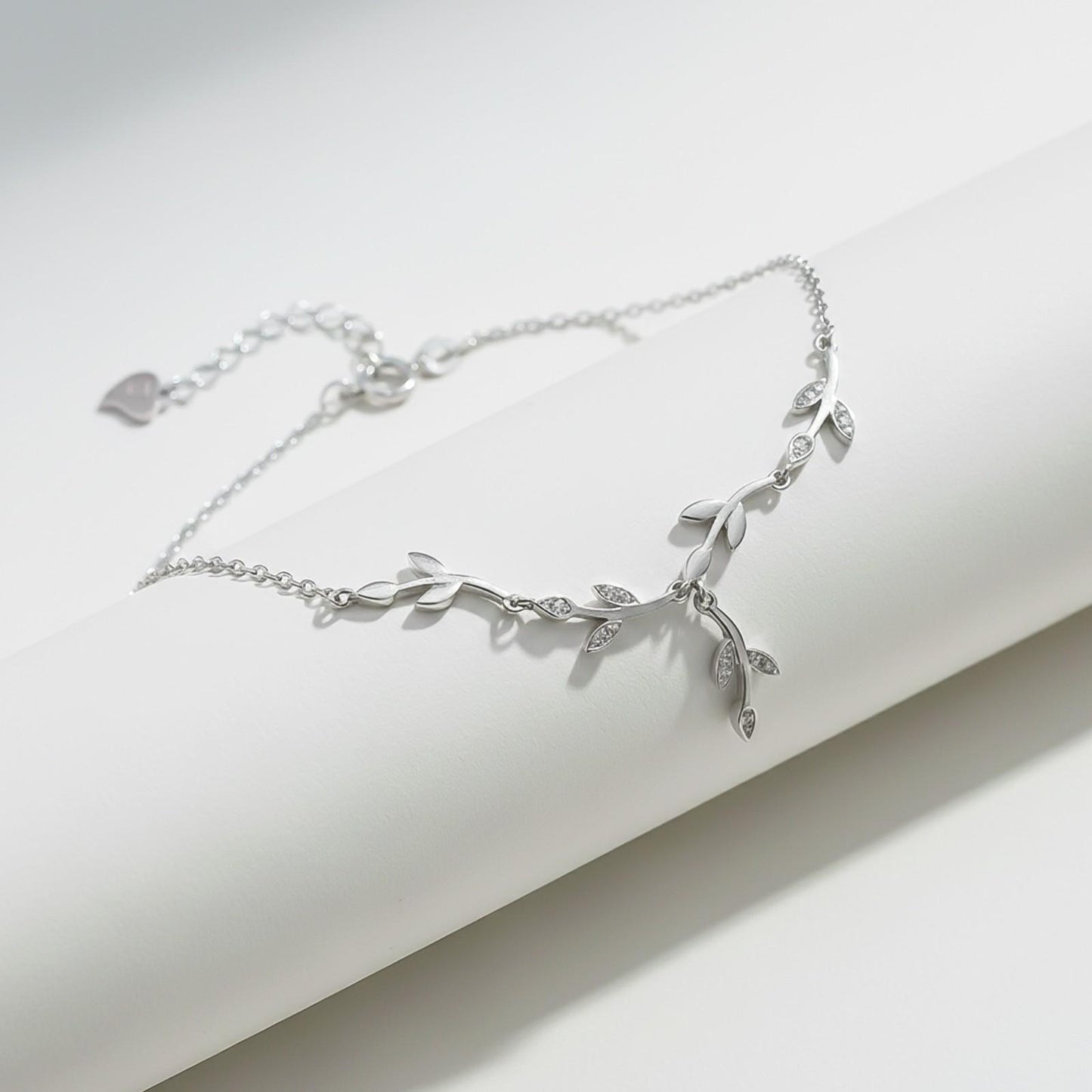 Silver Tree Branches Anklet