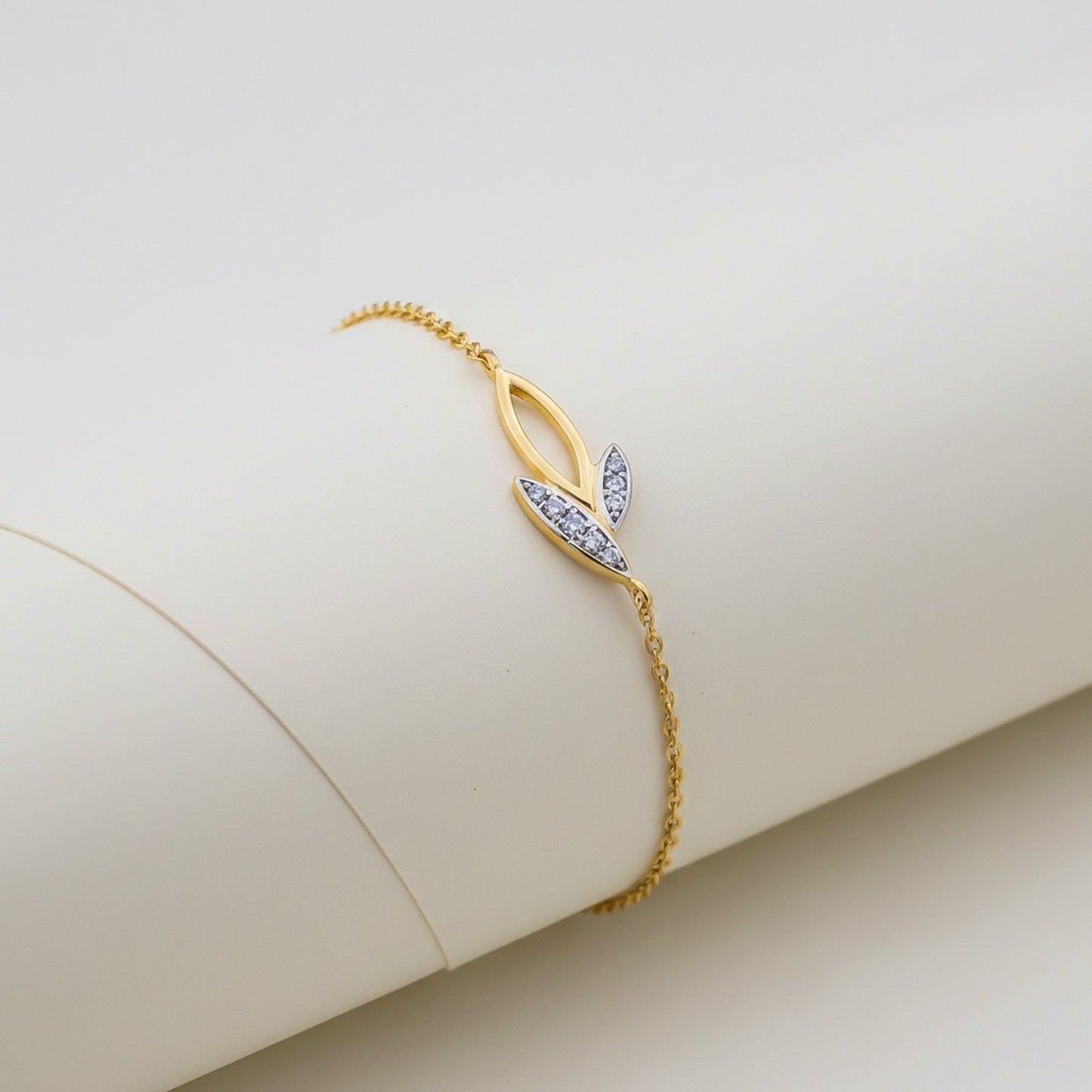 Golden Leaves Layered Anklet