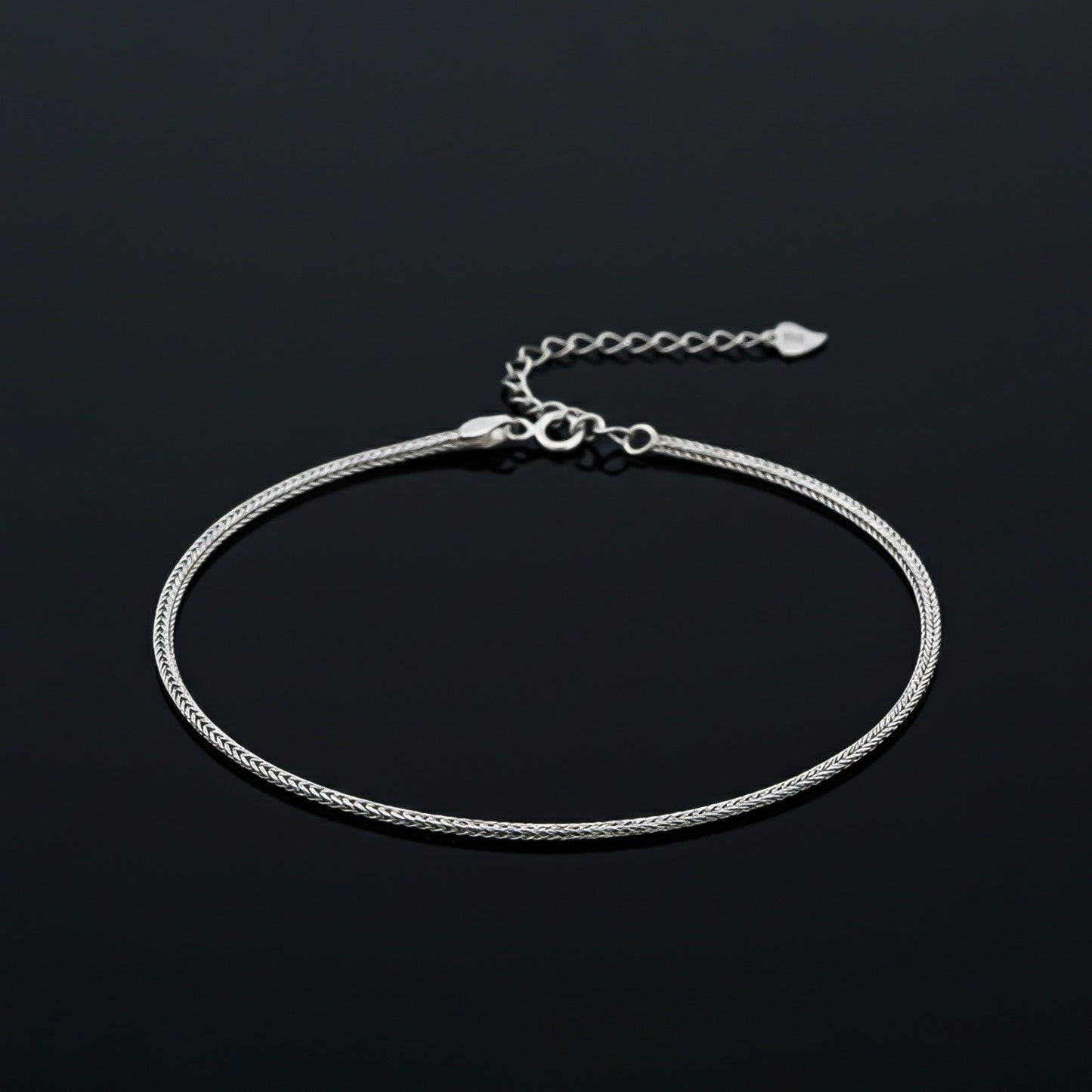 Silver Snake Chain Classic Anklet