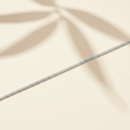 Silver Snake Chain Classic Anklet
